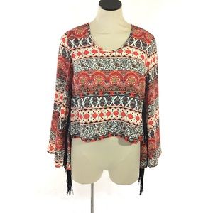 4/25 See You Monday Crop Top Boho Festival Fringe
